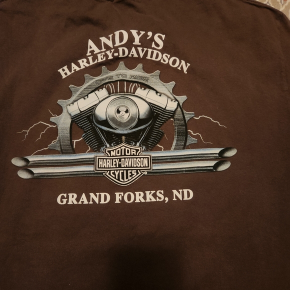 Harley-Davidson Brown Graphic T-Shirt for Men - Picture 5 of 5